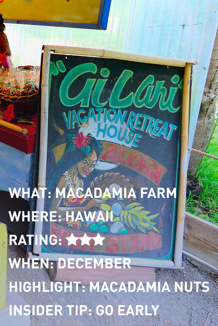 HAWAII MACADAMIA infographic