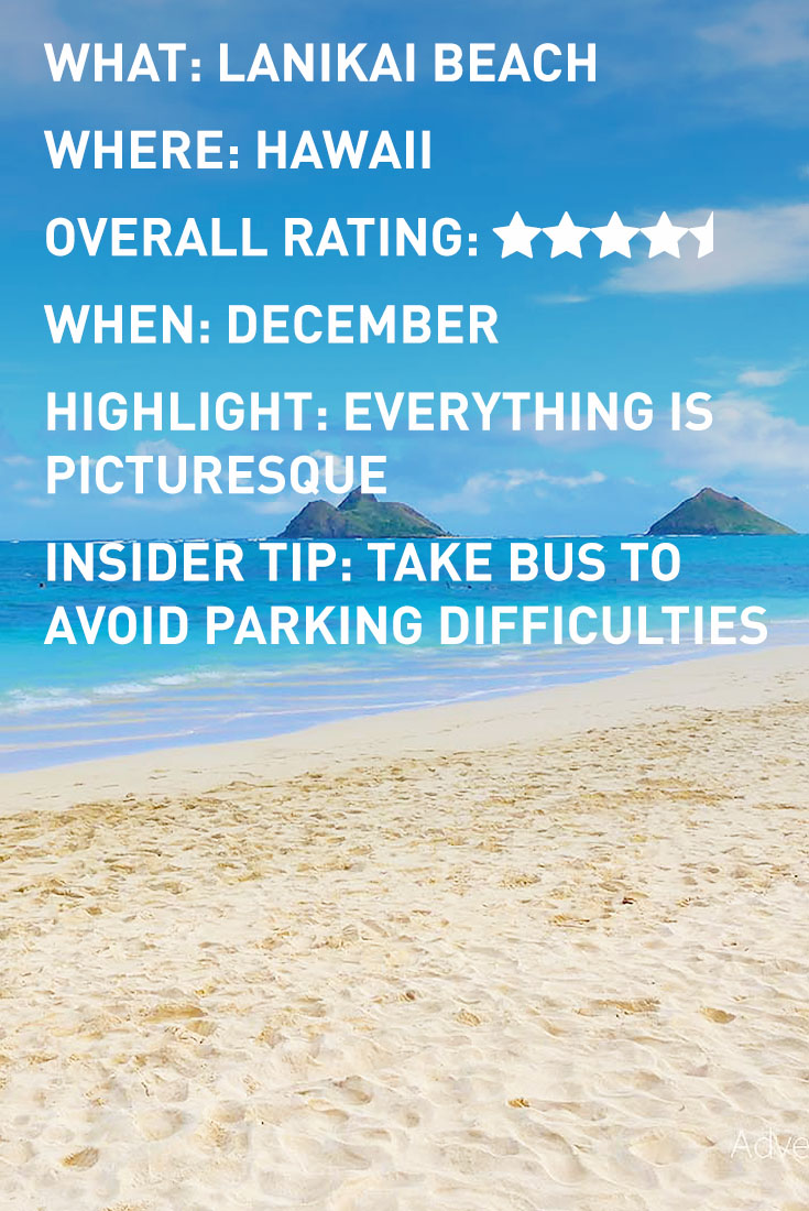 HAWAII LANIKAI INFOGRAPHIC