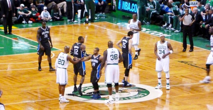 TD Garden Celtics Shaq