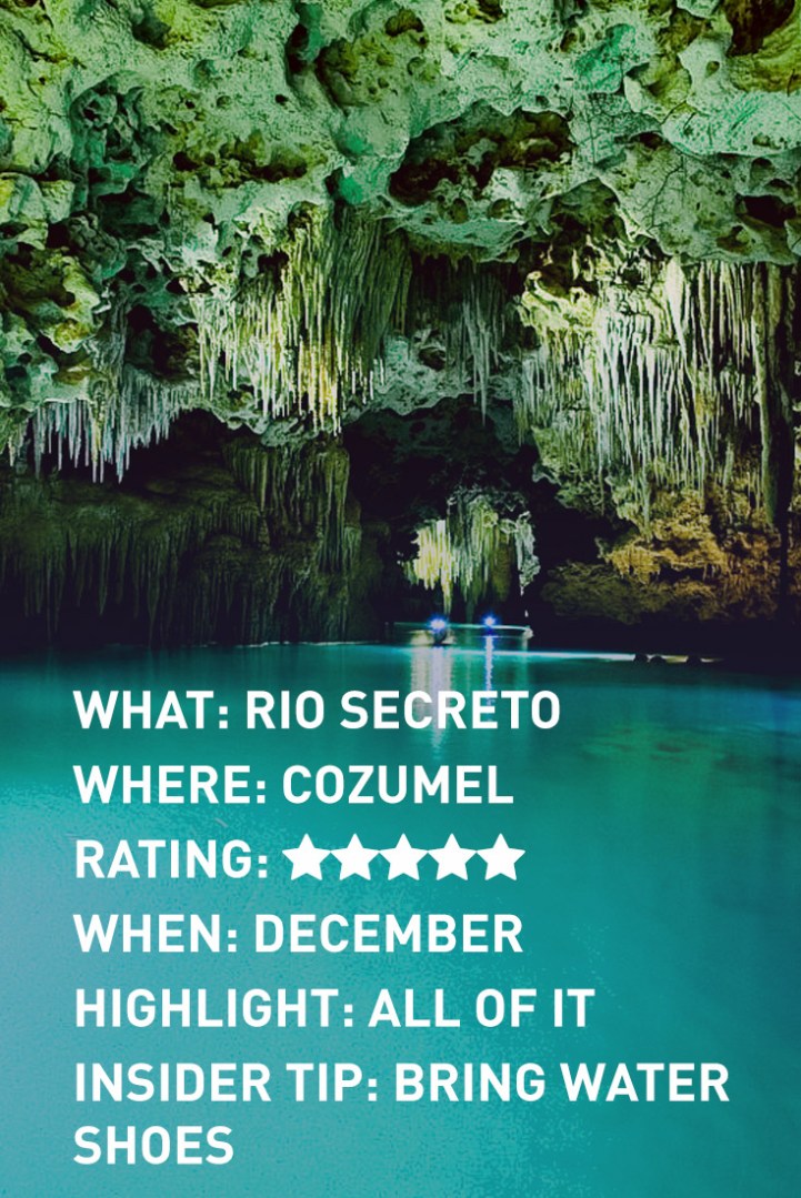 cozumel rio secreto INFOGRAPHIC